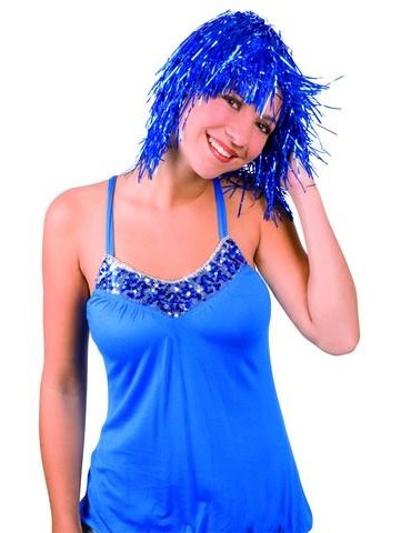 Peruka Lurex Srebrna CP 005