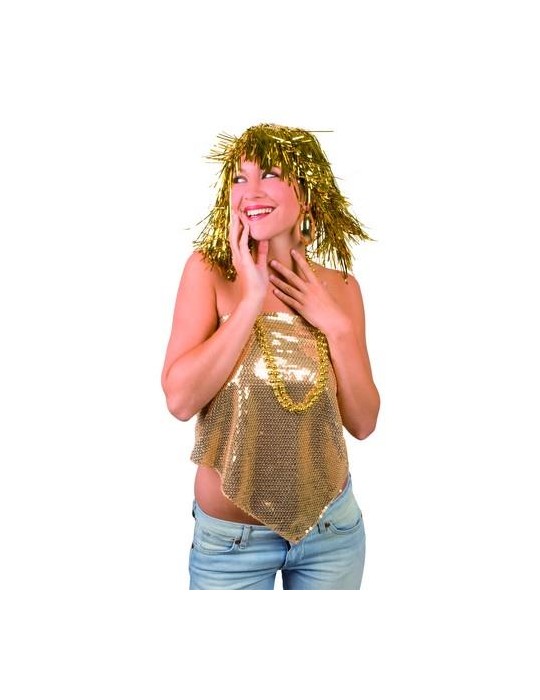 Peruka Lurex Złota CP 005