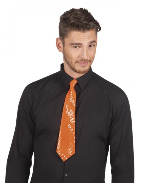 Krawat z cekinami 40cm (8 kolorów) 52950