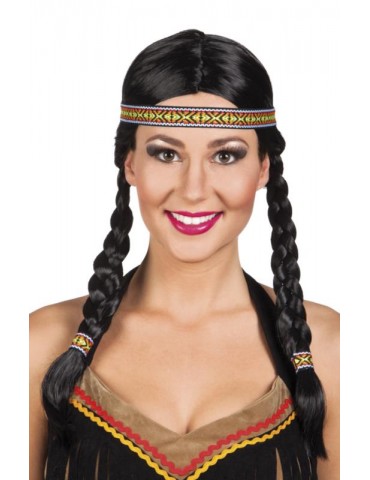 Peruka Indianki z opaską 85725