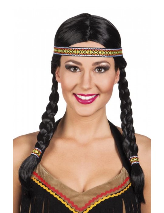 Peruka Indianki z opaską 85725