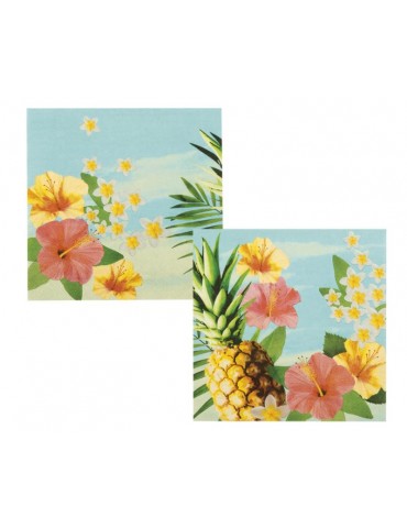 Serwetki hawajskie kwiaty 12szt 52486 33x33
