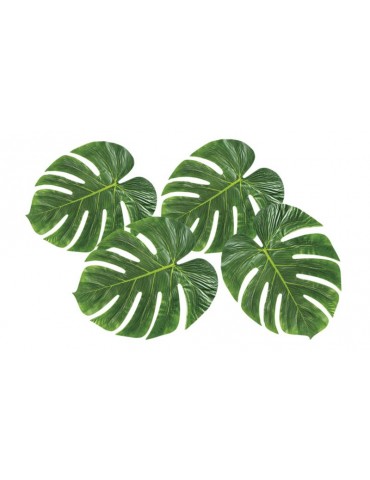 Liście ozdobne zielone 33x27 4 szt 52210