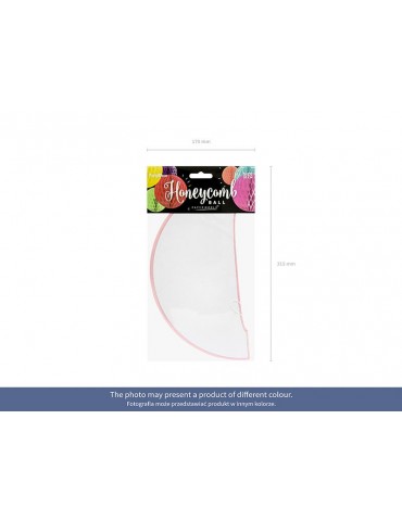 Kula bibułowa, pomarańcz, 30cm, 1szt.