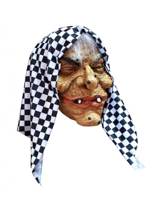 Maska Wiedźma z chustką LATEX PM 008