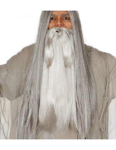 Broda siwa długa Czarodziej Druid 11954