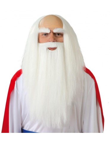 Peruka Druid z łysiną + broda 4879