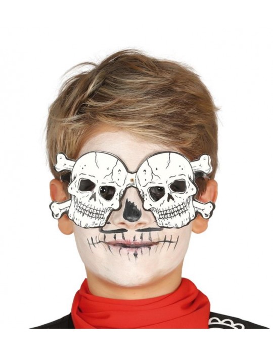 Okulary Halloween czaszki 26079