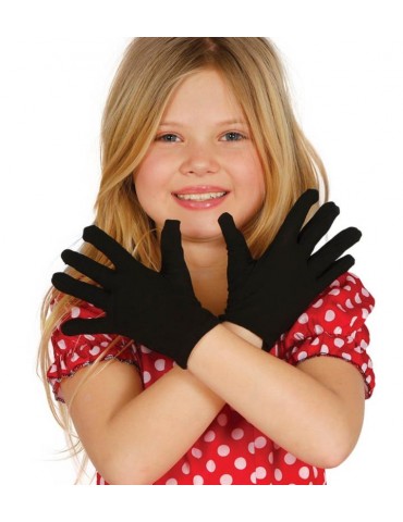 Rękawiczki dziecięce krótkie czarne18542