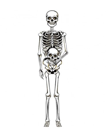 Dekoracja szkielet wiszący 150 cm 26105