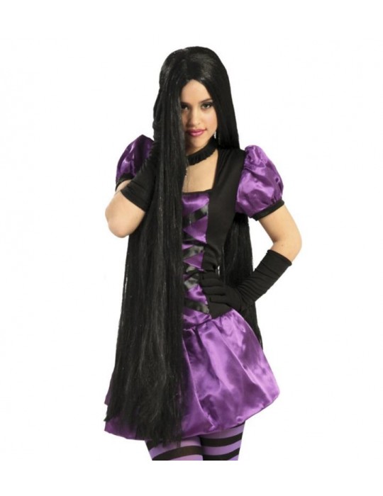 Peruka czarna superdługa 4321