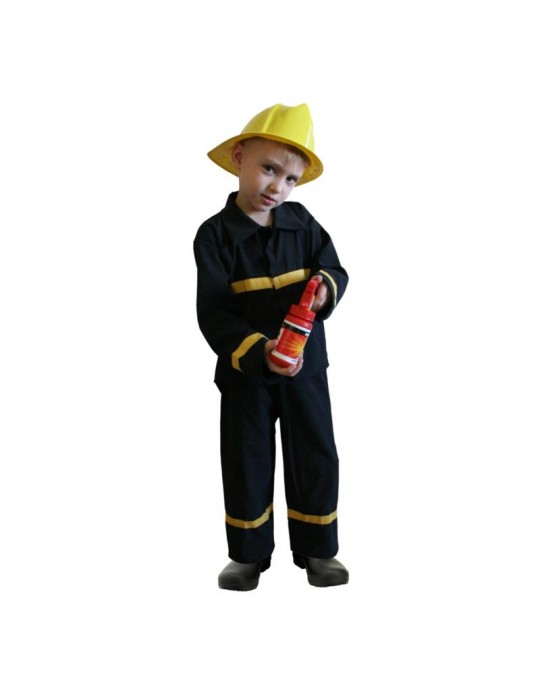 Strój Strażak CZARNY ST 106 110-116