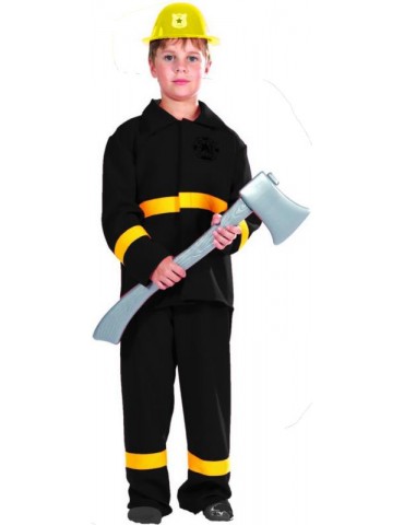 Strój Strażak CZARNY ST 106 134-140