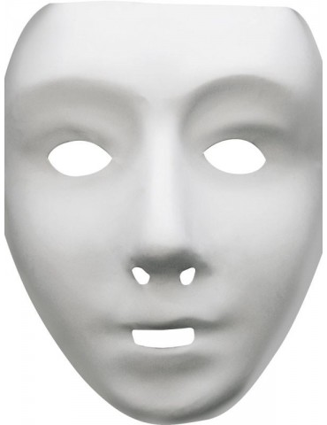 Maska biała twarz do malowania MIM PM013