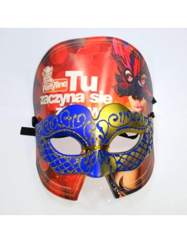 Maska Wenecka kolor granatowa PM 033G