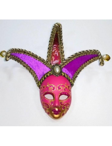 Maska Wenecka mini różowa CA041R dekoracja wenecka bal wenecki