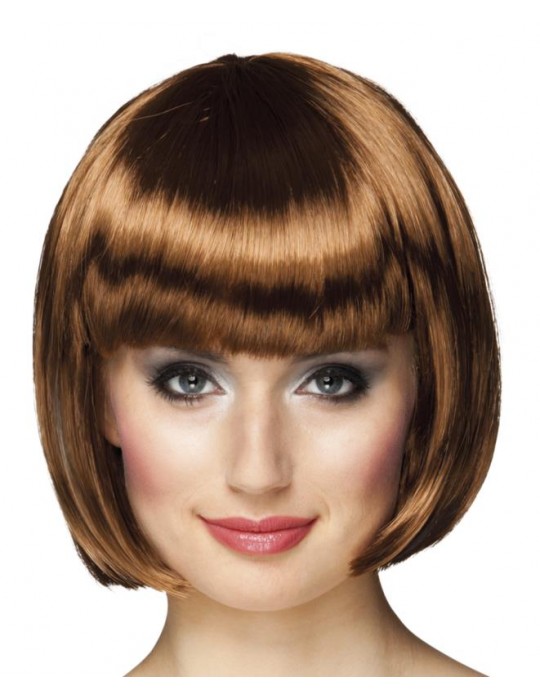 Peruka Krótka Brązowa 85885