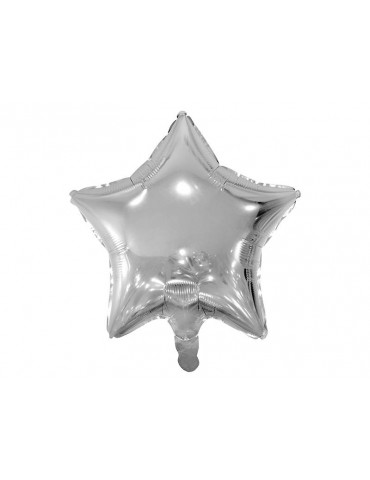 Balon foliowy Gwiazdka, 48cm, srebrny