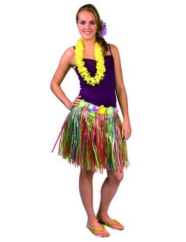 Spódnica Hawajska 45cm 52403 mix kolorów kolorowa