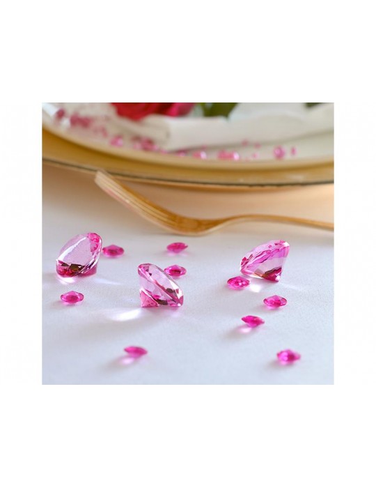 Diamentowe konfetti, różowy, 12mm, 1op.