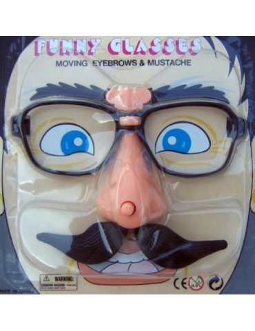 Okulary Profesor CA228 z Wąsami i Brwiami