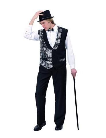 Ad Strój Kamizelka z muchą Srebr ML87104