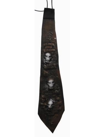 Krawat z Czaszkami CA 308