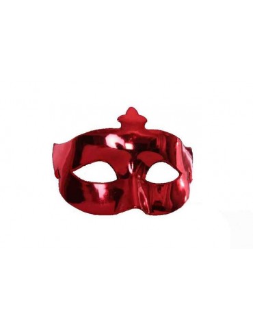 Maska Wenecka Gładka Czerwona CM110
