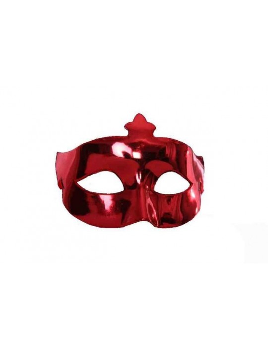 Maska Wenecka Gładka Czerwona CM 110