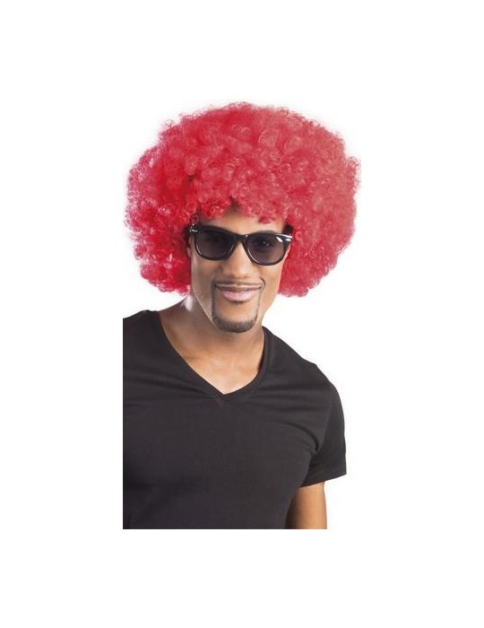 Peruka Afro Gigant Czerwona 86024