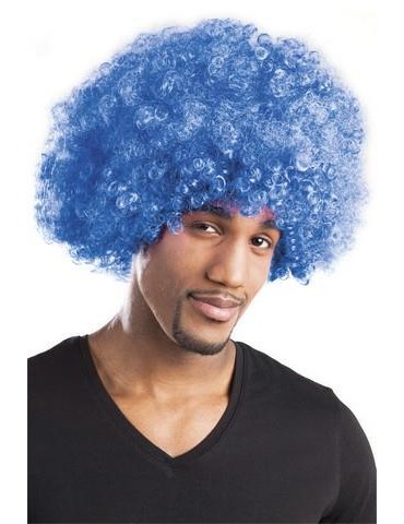 Peruka Afro Gigant Niebieska 86023