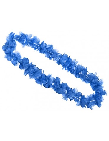 Naszyjnik hawajski, niebieski, 1m, 1szt.