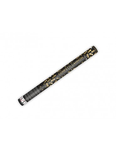 Tuba z konfetti, złoty, 60cm, 1szt.