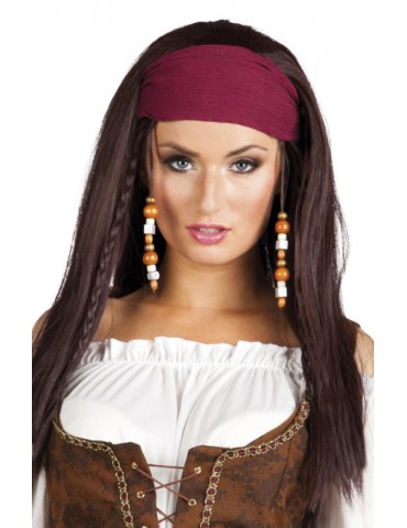 Peruka Piratki z Bandamką 85741