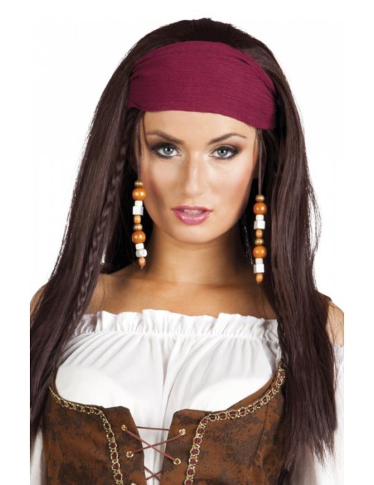 Peruka Piratki z Bandamką 85741