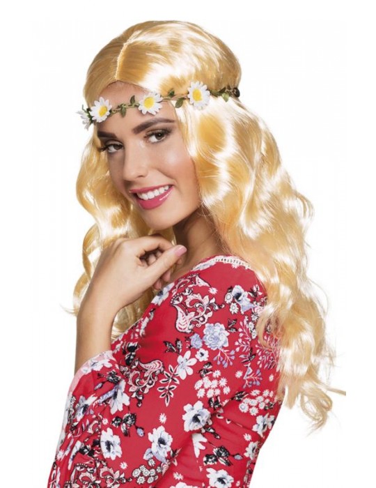 Peruka Dzieci Kwiaty Blond 85827