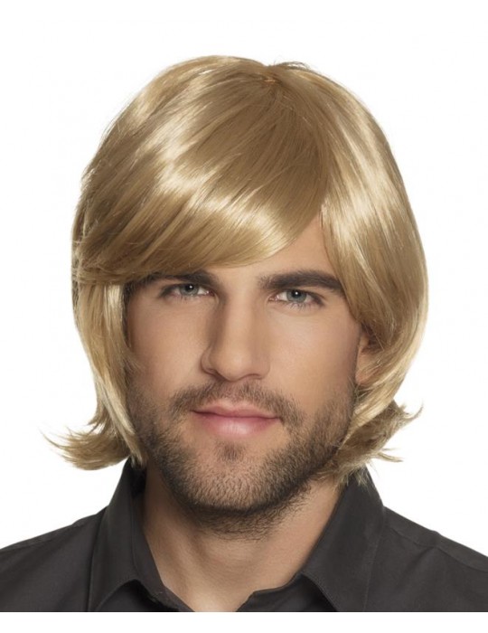 Peruka Męska lata 70-te Blond 86408