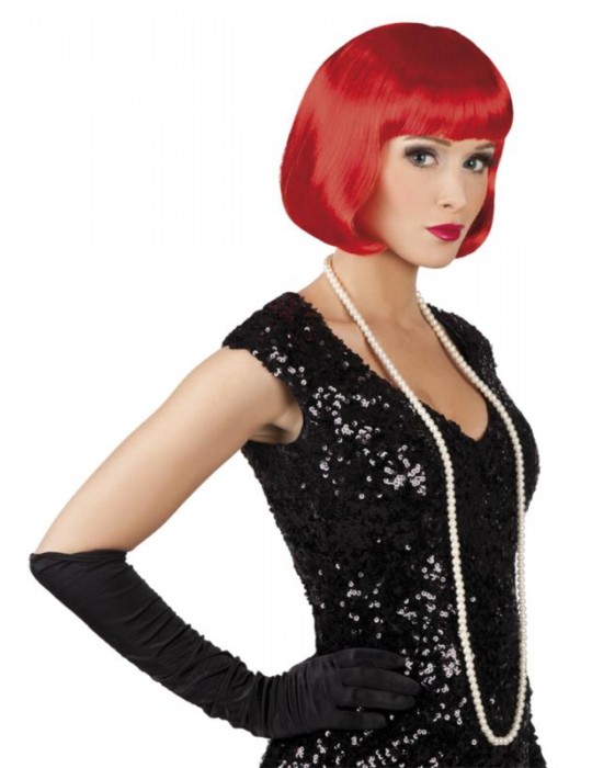 Peruka Krótka Super CZERWONA 85892
