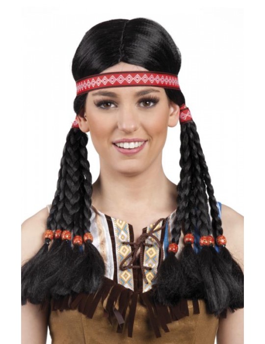 Peruka indiańska z opaską SUPER 86415