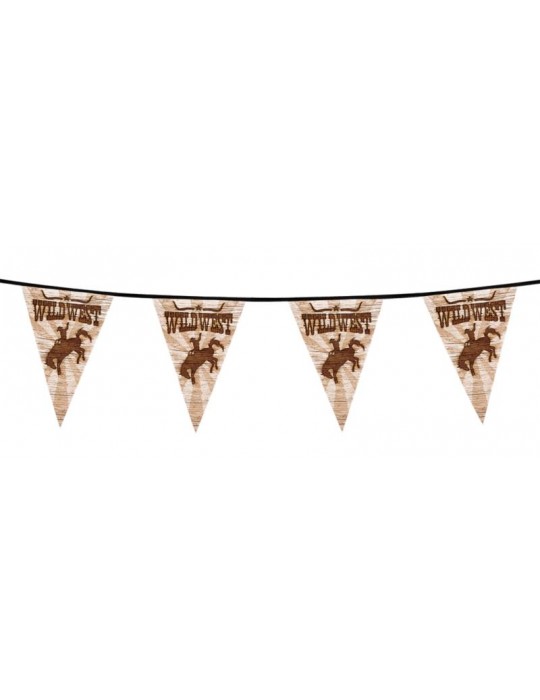 Flagi girlanda Dziki Zacód 6 m 54350