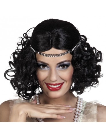 Peruka Lata XX-te Czarna 85797
