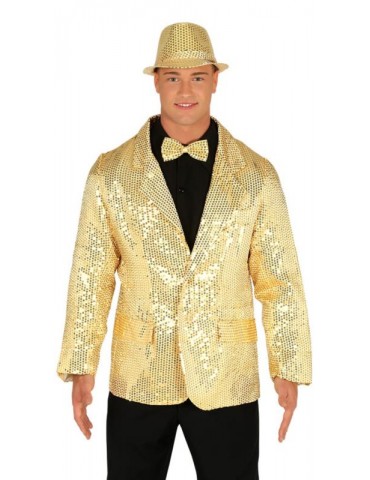 Ad Marynarka z cekinami złota L 88196