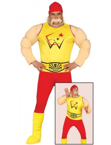 Ad Strój Wrestler Hulk Hogan 84590BZ L Halk Siłacz Atleta kombinezon