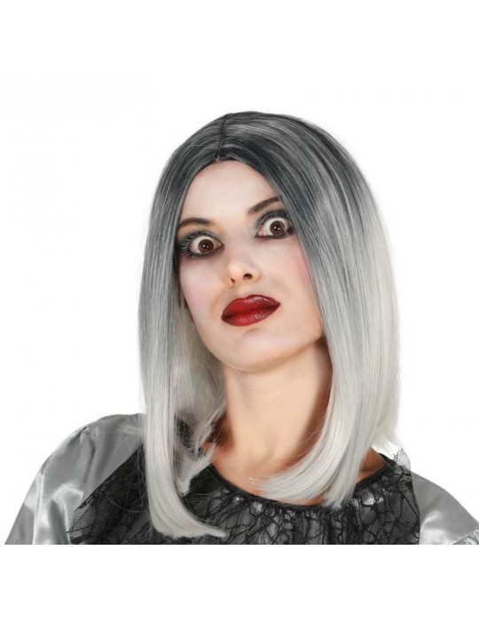 Peruka czarno - siwa 4029BZ