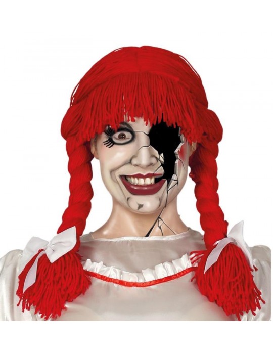 Peruka czerwona lalka 4398BZ