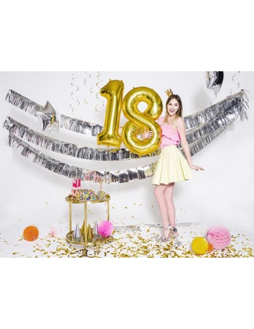 Balon foliowy Cyfra ""8"", 86cm, złoty