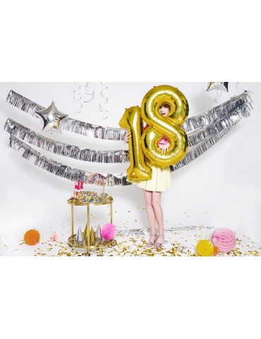 Balon foliowy Cyfra ""8"", 86cm, złoty