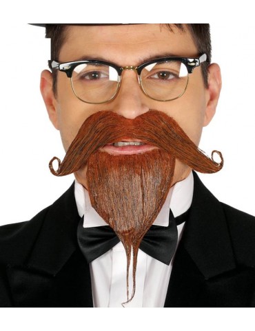 Bródka i wąsy brązowe 11970BZ