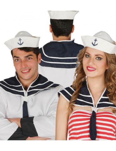 Czapka Majtek Super z Kotwicą 18584BZ Zestaw marynarza czapka + kołnierz