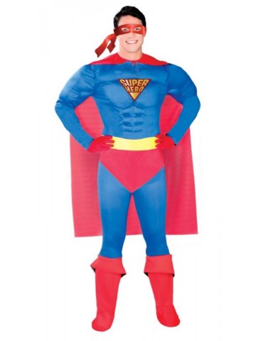 Ad Strój Super Człowiek 88125BZ XL Superbohater Man z peleryną